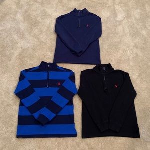 Bundle of Boys half zip Polo Sweaters